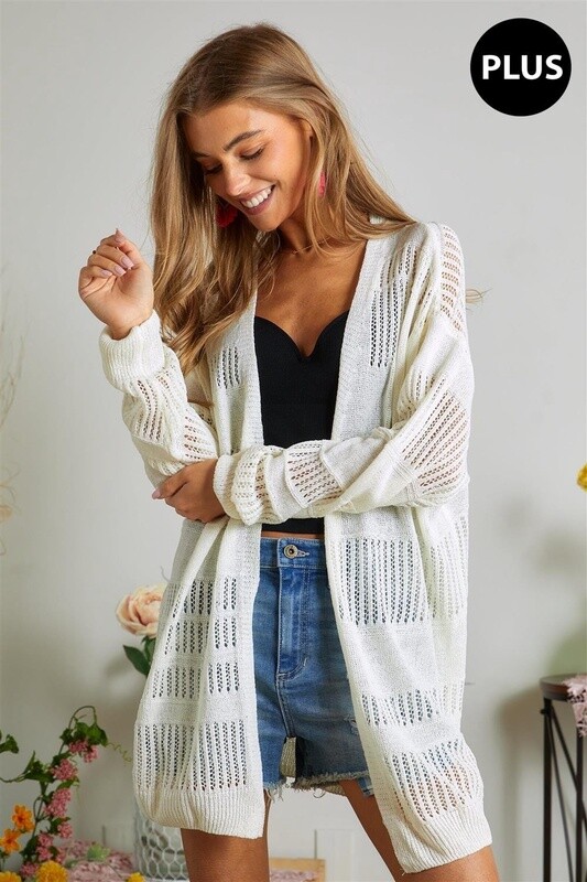 PLUS LIGHTWEIGHT CARDIGAN