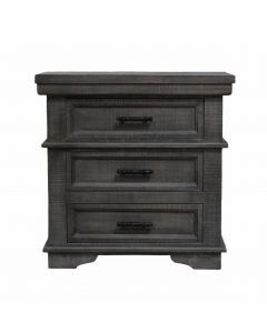 Gray Padded Set Nightstand
