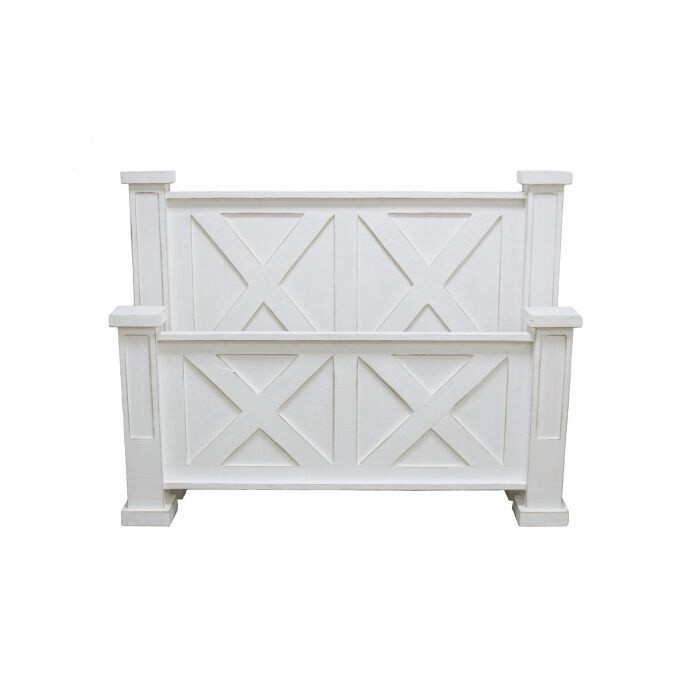 WW High Cotton Double X Bed Frame