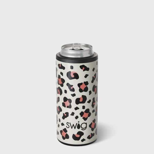 Luxy Leopard Skinny Can Cooler (12oz)