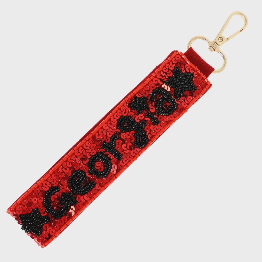 College State Seed Beaded Sequins Keychain