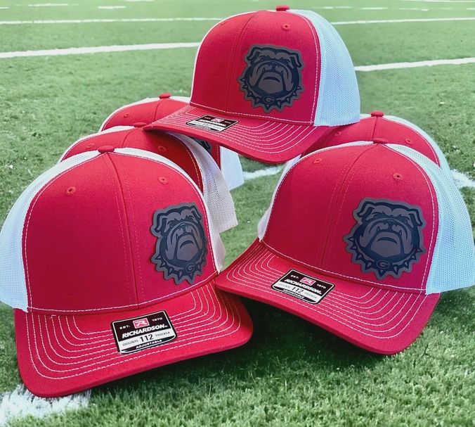 Georgia Bulldog Leather Patch Richardson Hat