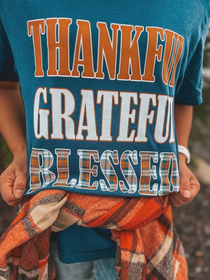 Thankful Grateful Blessed Tee