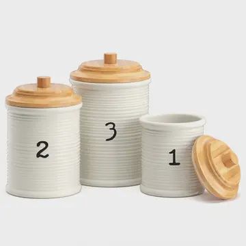 Set of 3 Iona Kitchen Canisters