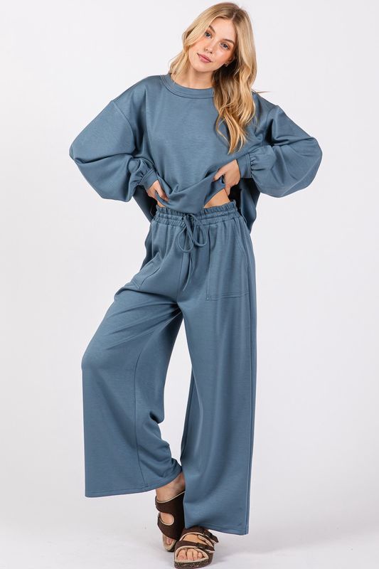 SCUBA TOP AND PANT SETS