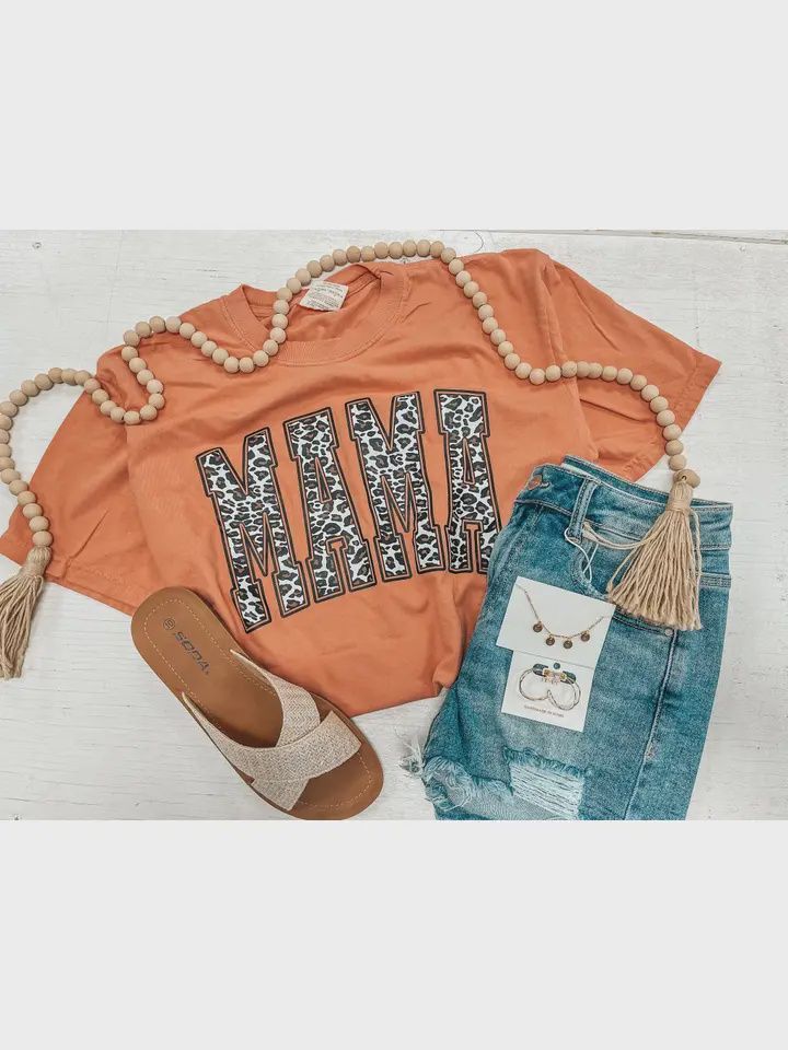 TERECOTTA LEOPARD MAMA TEE