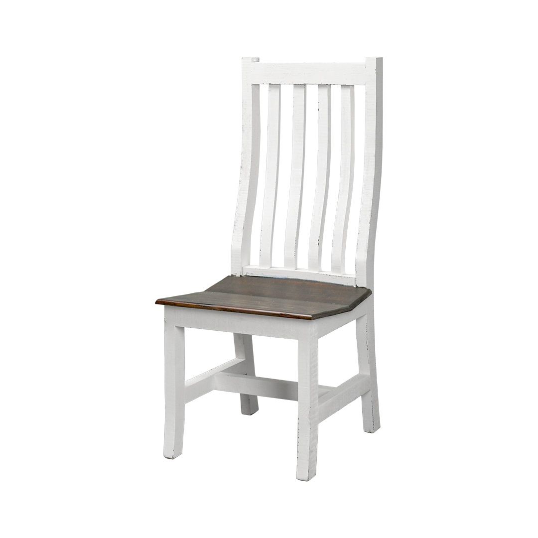 Aged White Tobacco Top Dining Chair