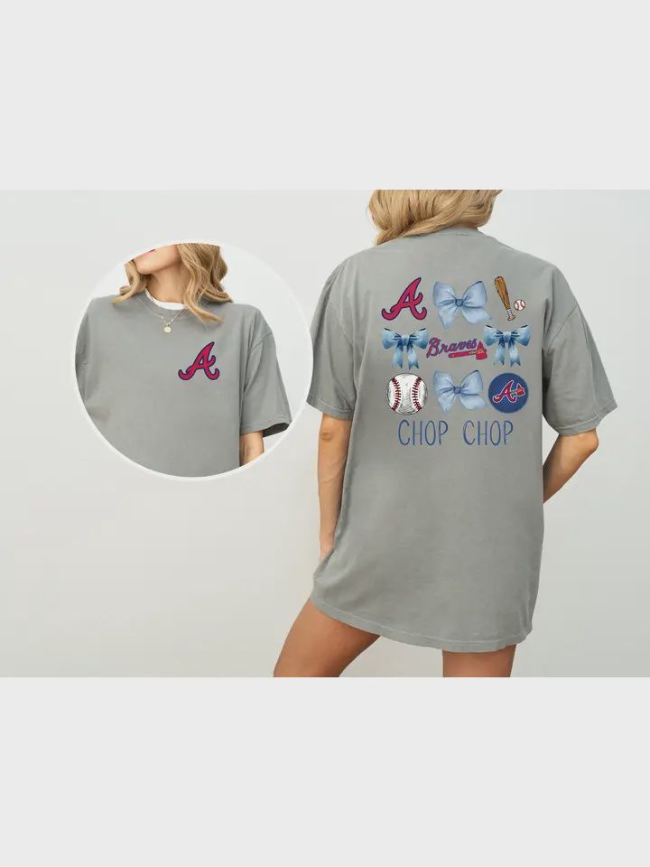 Chop Chop Coquette Bow Back Braves Tee