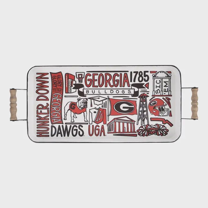 Uga Collage Enamel Tray