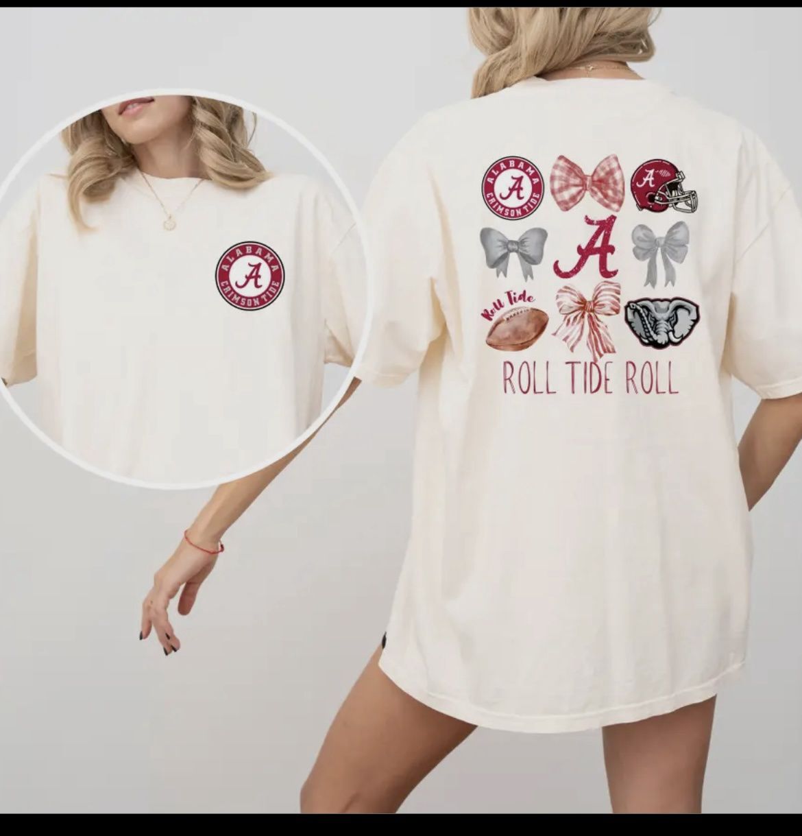 Ivory Alabama Coquette Bow Graphic Tee