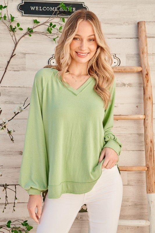 Casual Woven and Knit Mixed Top