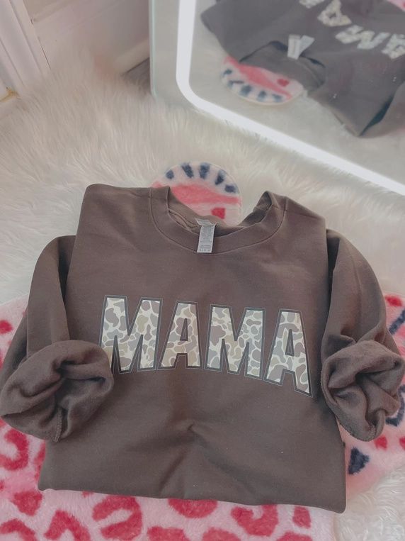 Camo Mama Crew Neck