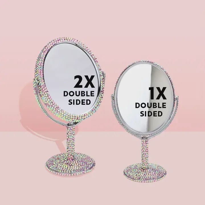 Bling Mirror Double Sided Table Stand Mirror