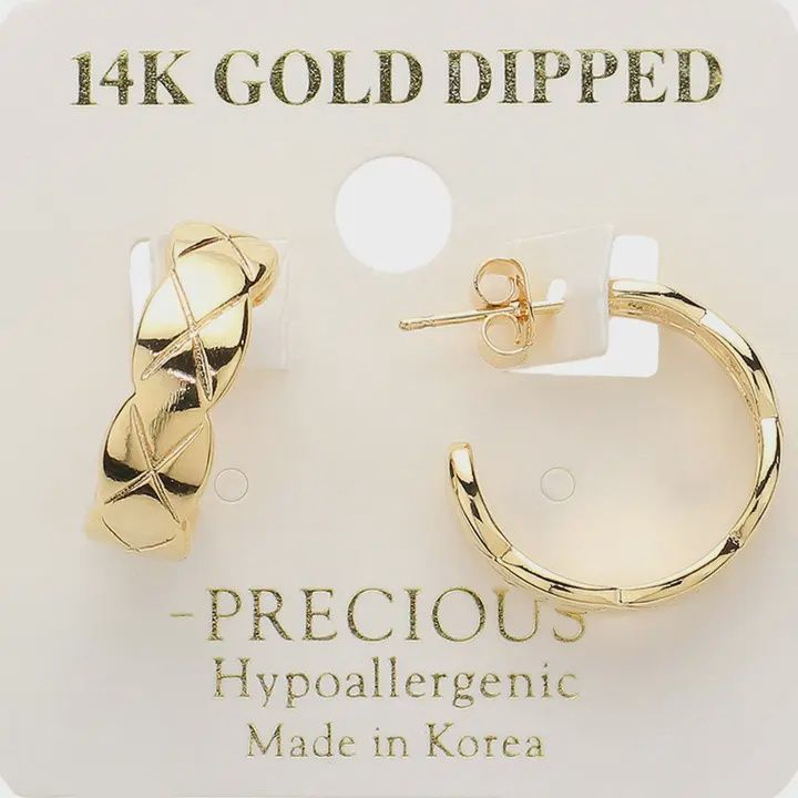 14K Gold Hoop Earrings