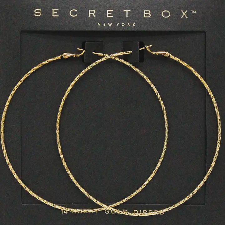 14K Gold Dipped Gold Dipped Hoop Earring