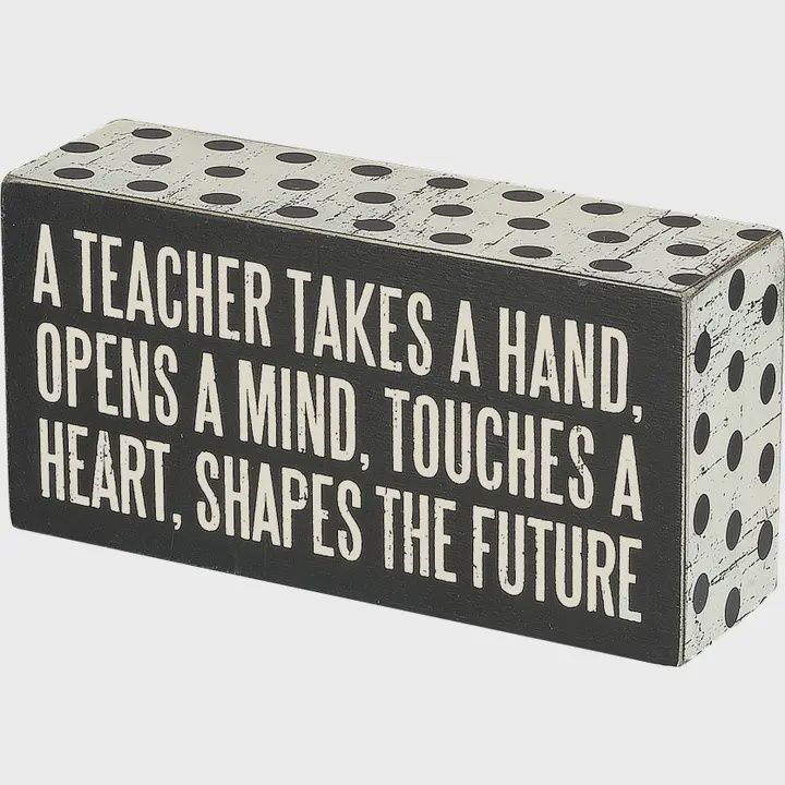 A Teacher Box Sign
