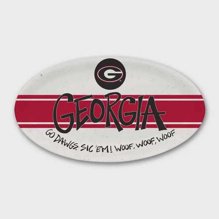Ga Univ Oval Platter