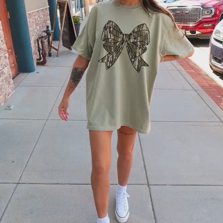 Camo Bow Graphic Tee