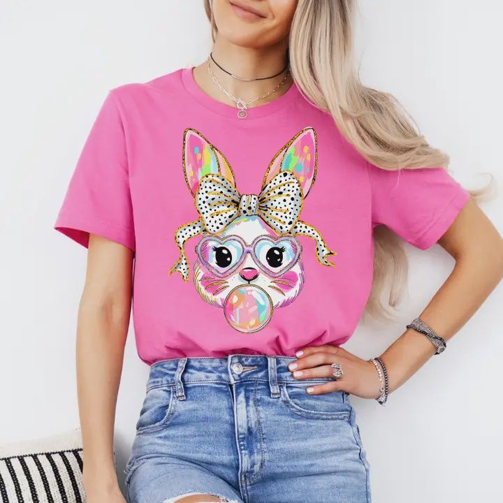Easter Bunny Bubble Gum Graphic Tee