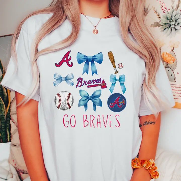 Coquette Baseball Atlanta Braves Graphic Tee