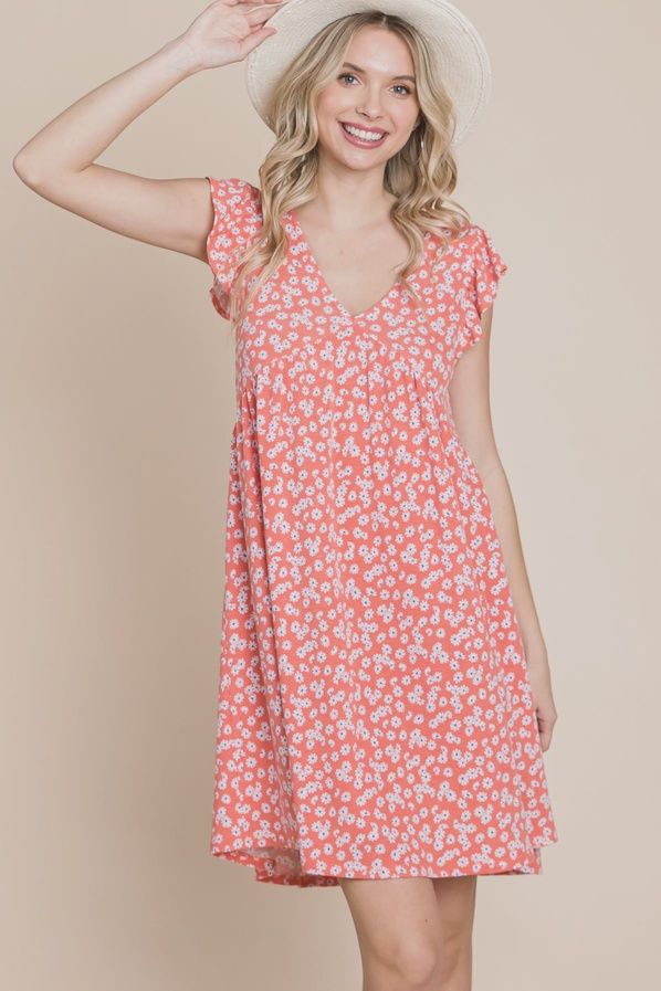 Mini Floral Swing Dress