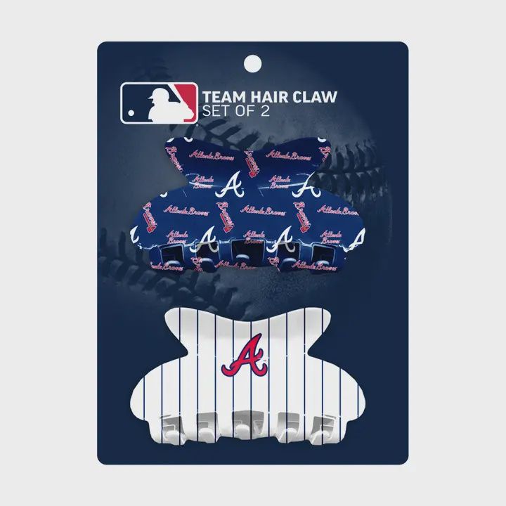 Mlb Atlanta Braves Team Hair Claw Setli