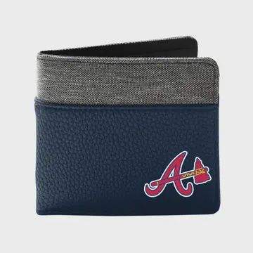 Mlb Atlanta Braves Pebble Bi-Fold Wallet