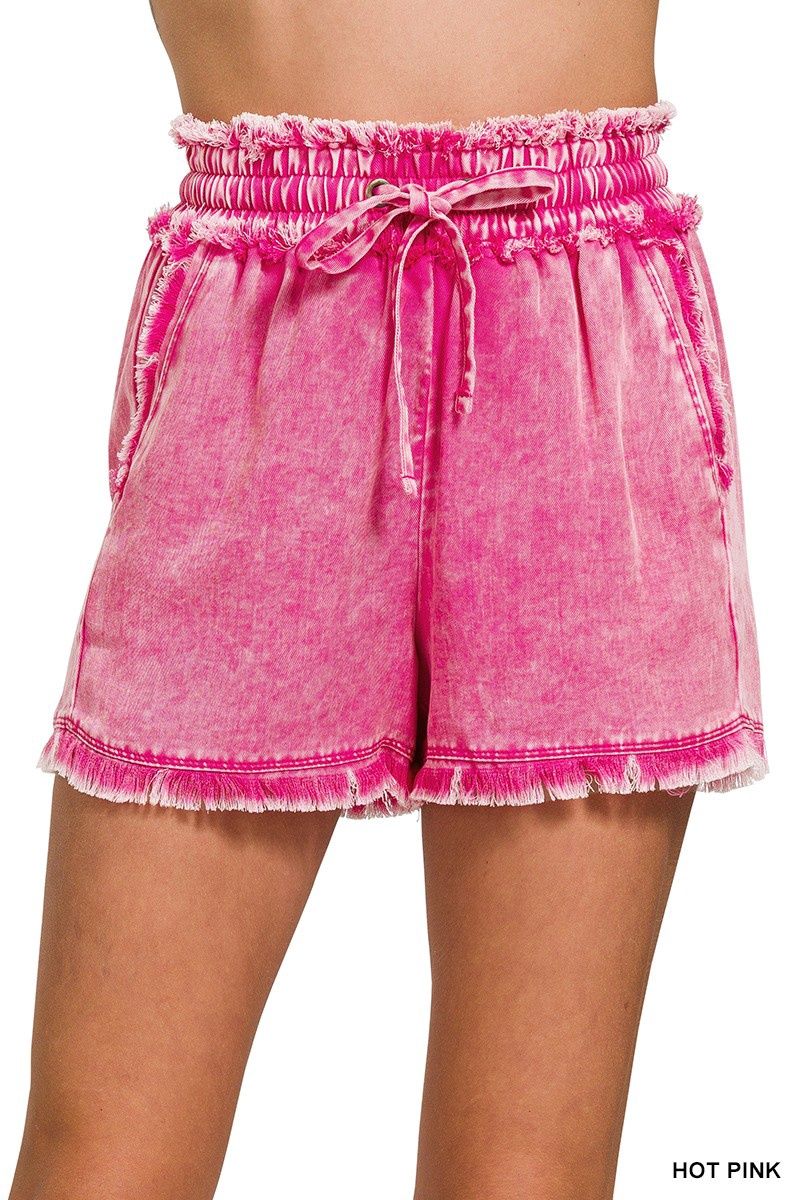 Tencel Mineral Washed Shorts