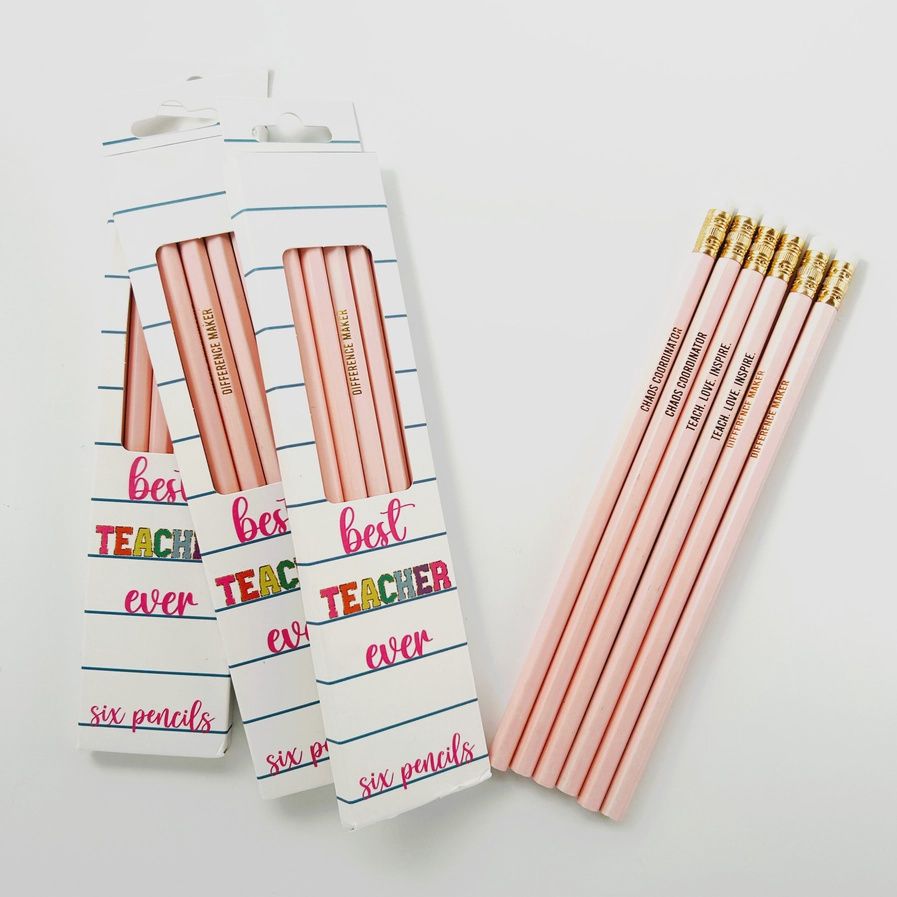 Teacher Gift Pencil Set of 6