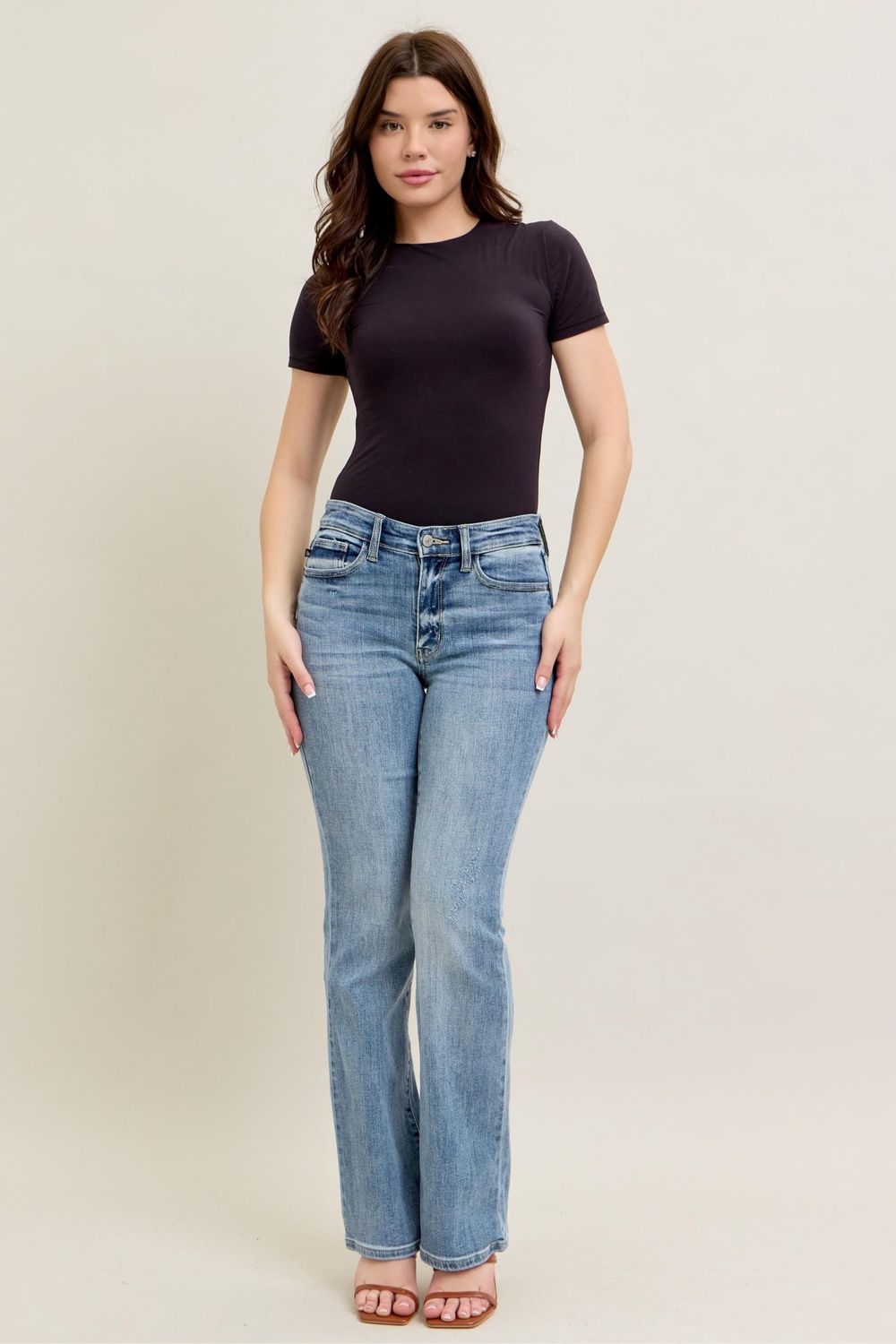 Core Mid-rise Bootcut Jeans
