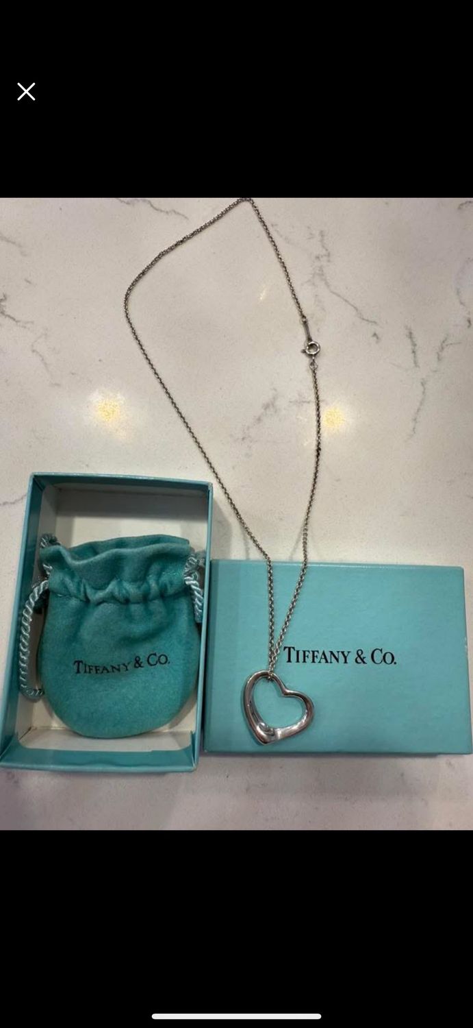 Tiffany &amp; Co Heart Necklace w/ Dust Box