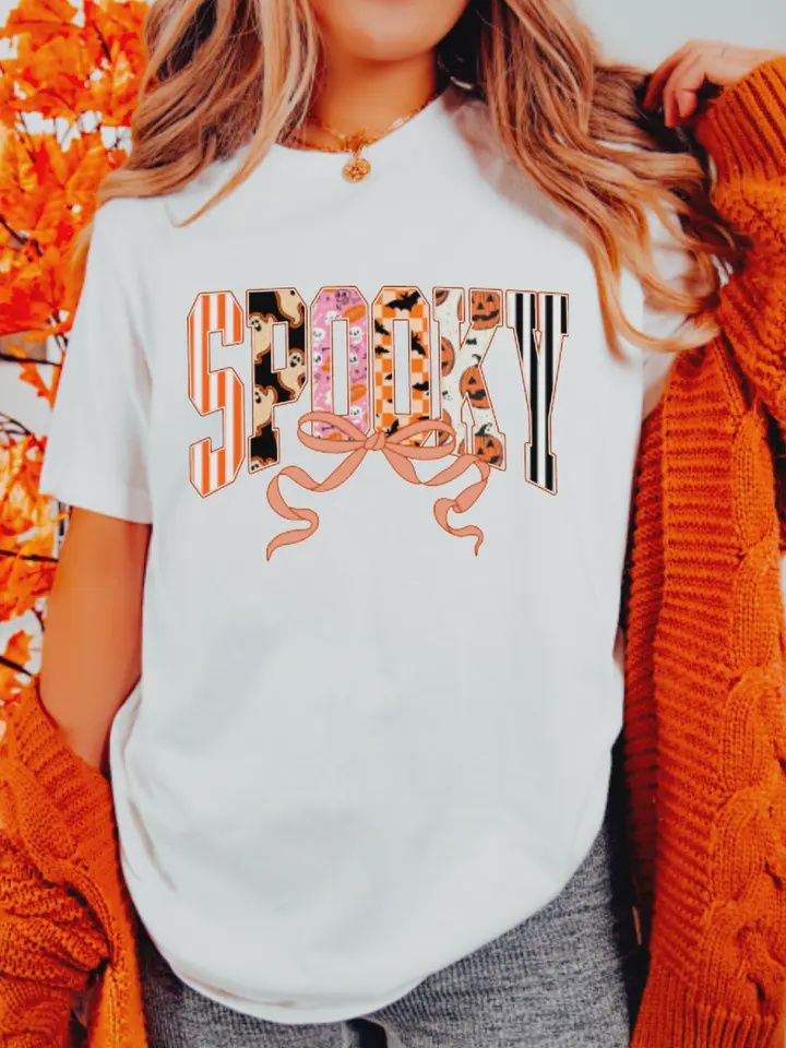 Spooky Coquette Bow Graphic Tee