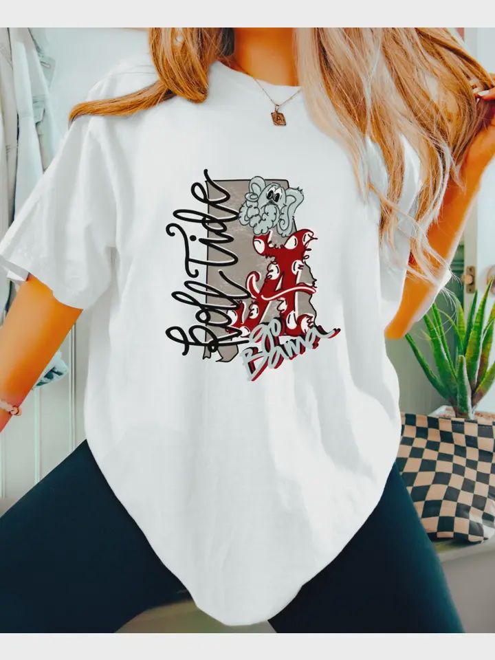 Roll Tide Alabama State Women&#39;s Graphic Tee