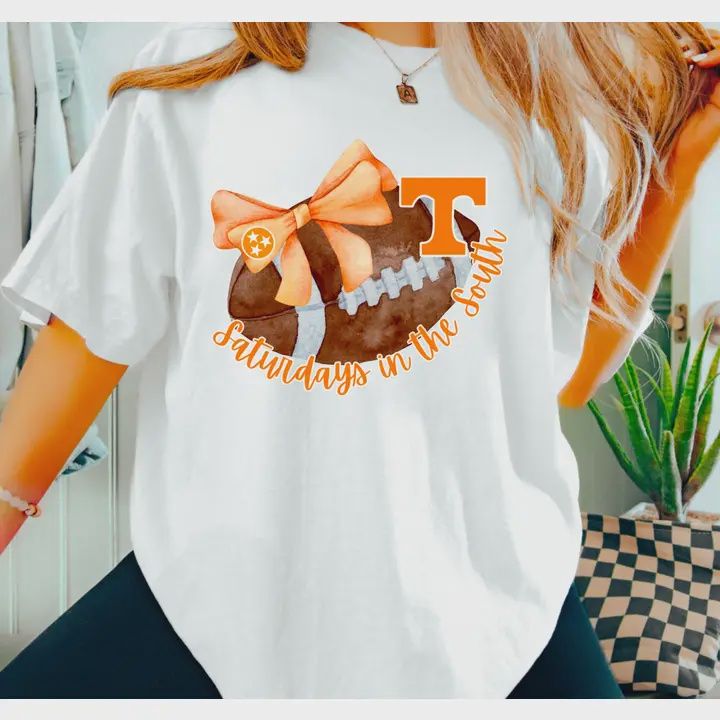 Tennessee Vols Football Coquette Graphic Tee
