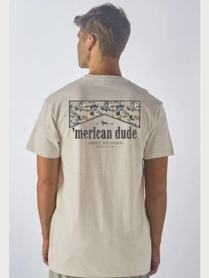 Merican Dude Camo Graphic Tee