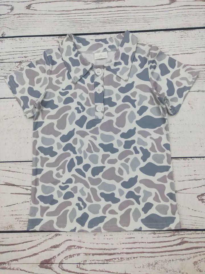 Camouflage Printed Polo
