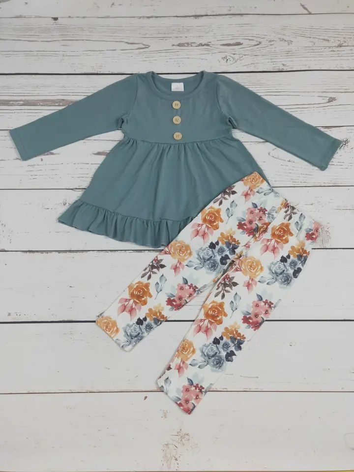 Flower Printed 2 Piece Set