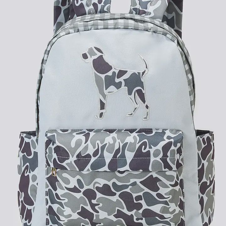 Hunting Dog Appliqué Kids Boys Backpack