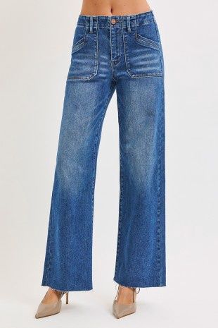Slouchy Wide Leg With Front Patch Pocket