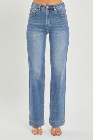 High Rise Straight Jeans