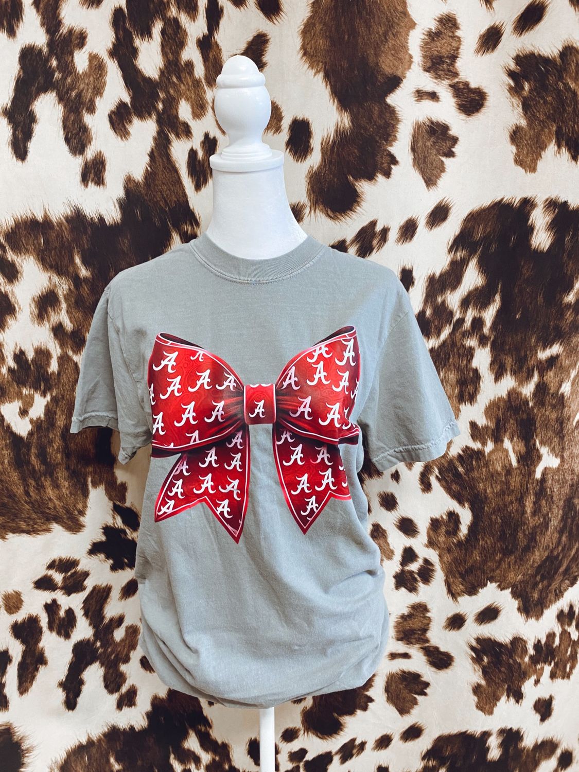 Alabama Coquette Bow Football Graphic Tee