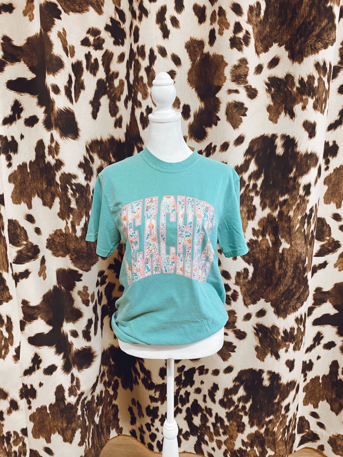 FLORAL TEACHER TEE