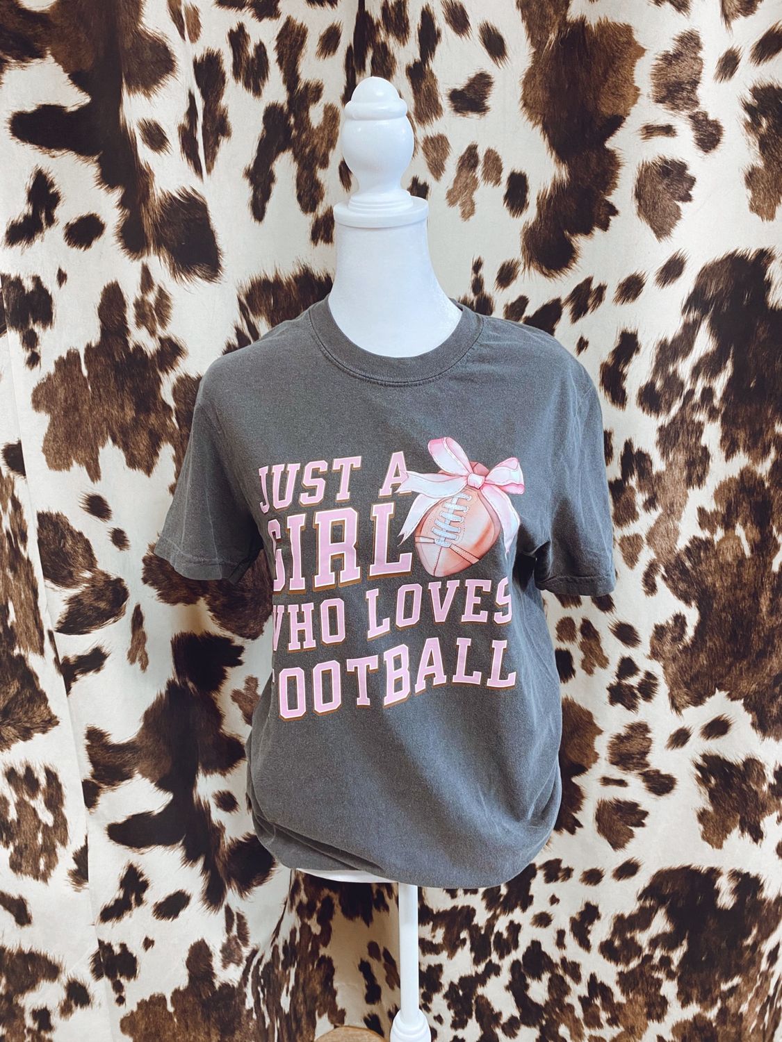 Just A Girl Who Loves Football Graphic Tee