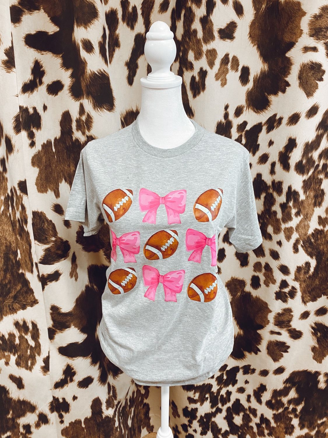 Football &amp; Bows Graphic Tee