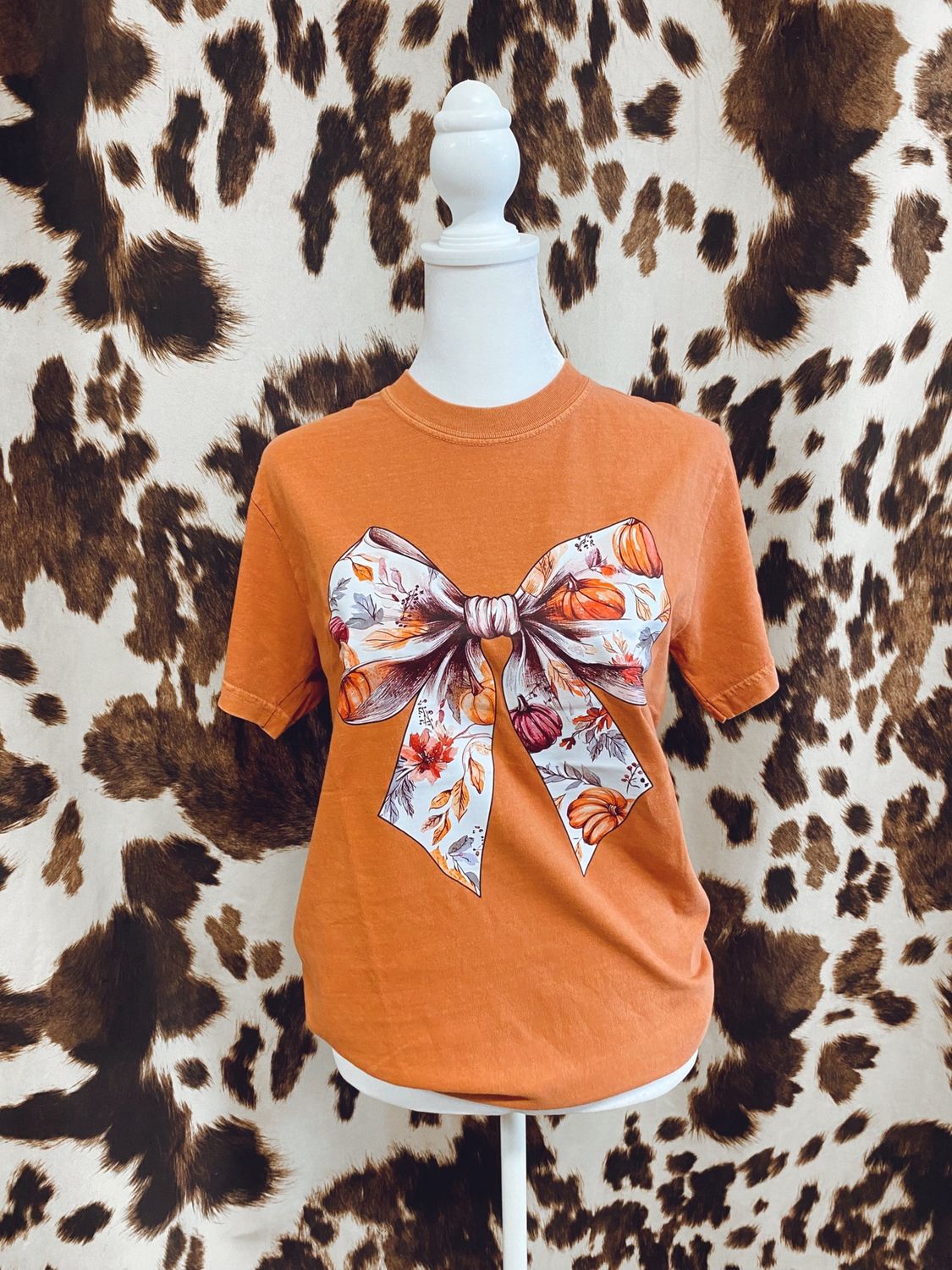 Autumn Coquette Bow Graphic Tee