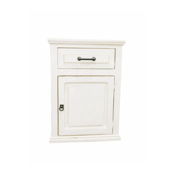 Frosted White Mansion Nightstand