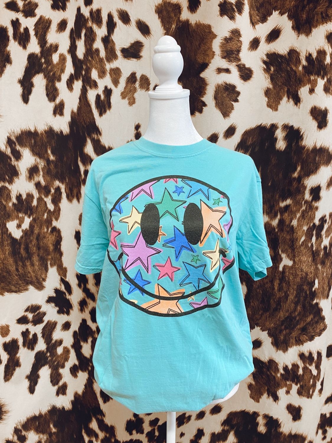 Neon Star Smiley Tee