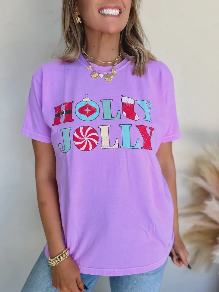 Holly Jolly Icon Graphic Tee