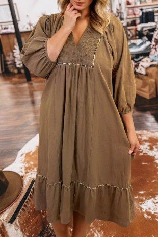 Leopard Bracelet Plus Size Long Dress