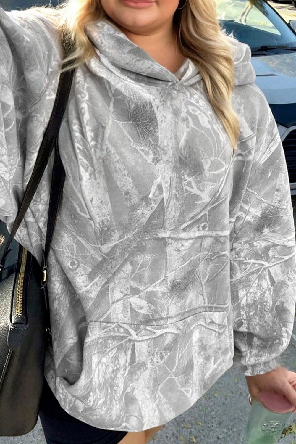 Camo Plus Size Baggy Hoodie